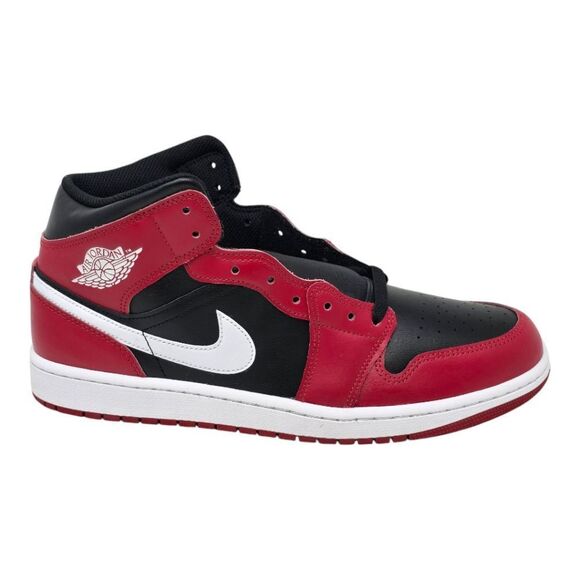Nike Air Jordan 1 Mid Shoes Gym Rat Black Red White DQ8426-061  Men's Size 10 - Picture 1 of 7
